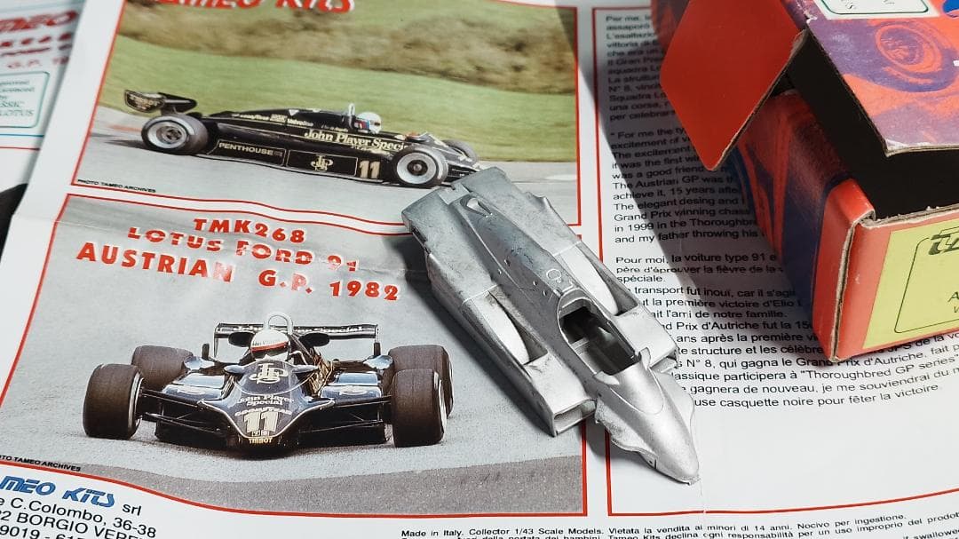 TAMEO KITS TMK 268 LOTUS TYP 91 1/43 Scale Resin and White Metal