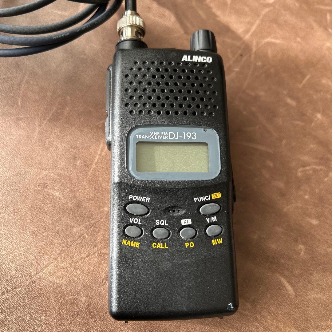 ハンディ無線機 ALINCO DJ-193 (バイク仕様)