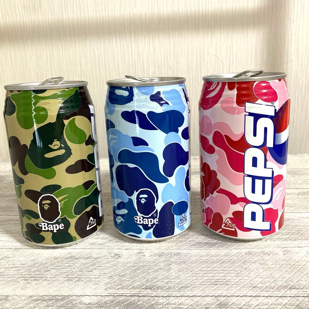 APE × PEPSI 青山限定 350ml 3缶セット ペプシコーラ - メルカリ