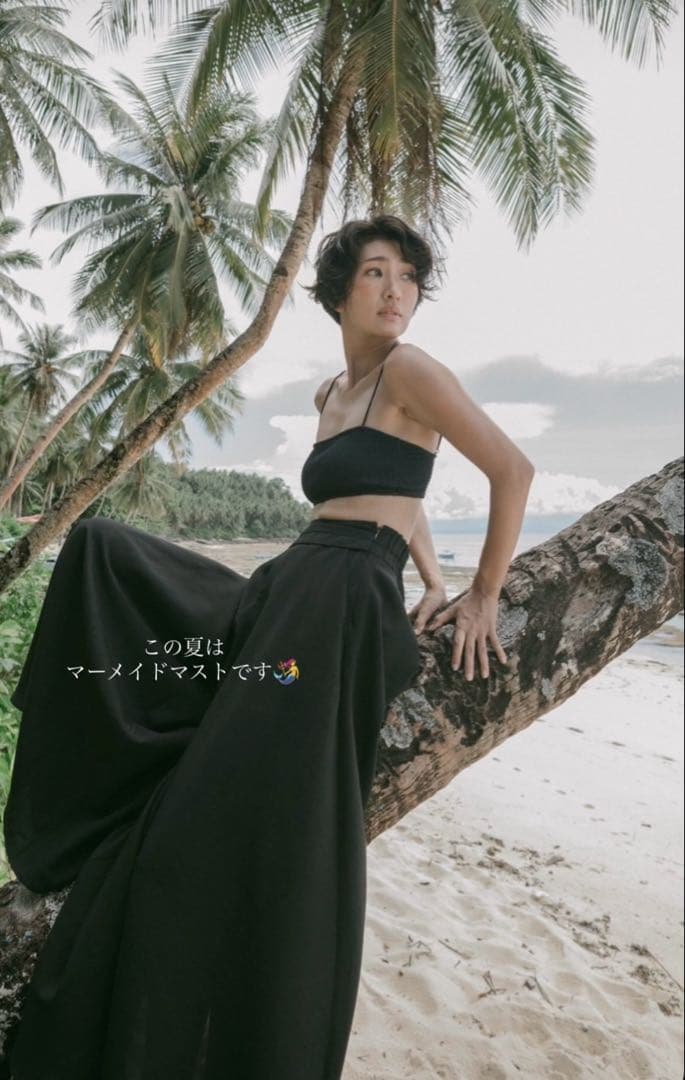 美品 nala ナラ Mermaid swim pants ブラックS - メルカリ