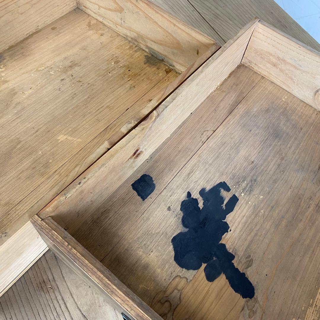 アンティーク 机 テーブル デスク 無垢材 無塗装 z414