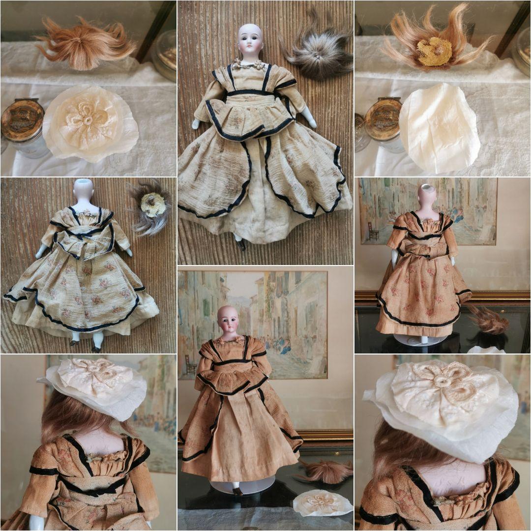 アンティーク シモンハルビック ファッションビスクドール 陶器手脚