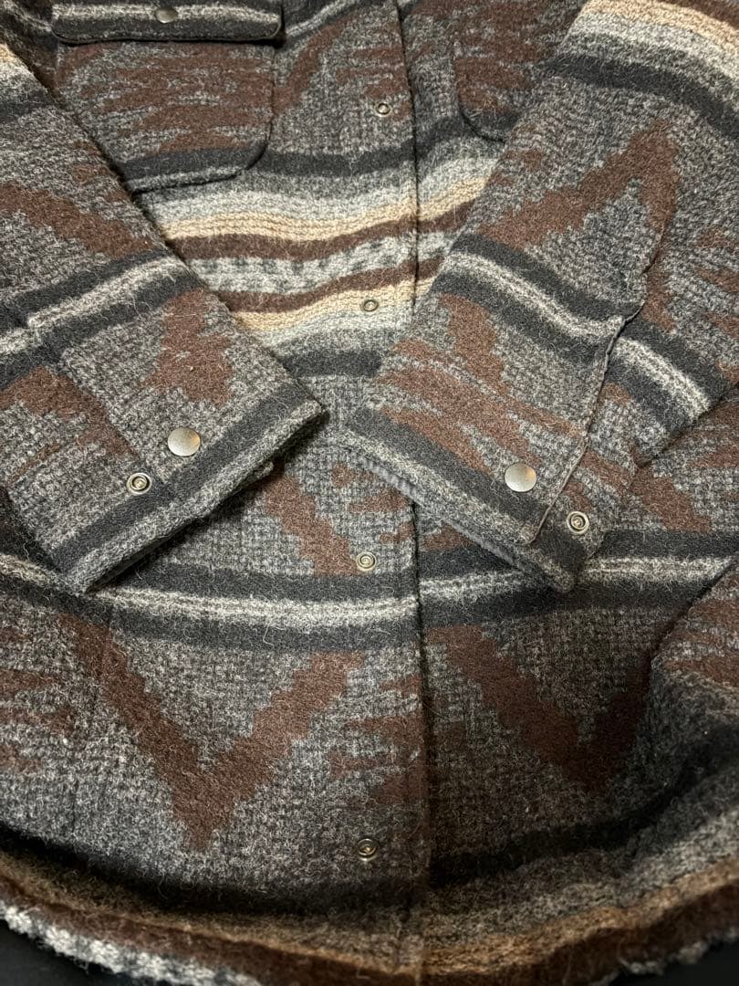 【USA製ウールリッチ】ビンテージ ネイティブジャケット ウール Lサイズ