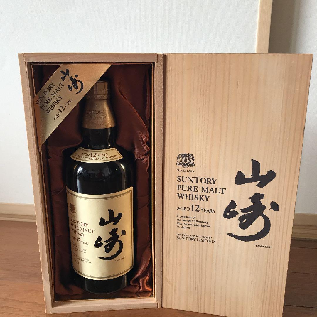 サントリー 山崎12年 750ml 木箱入り サントリー山崎12年 ピュアモルト木箱入りお買取！相場は？ - 埼玉