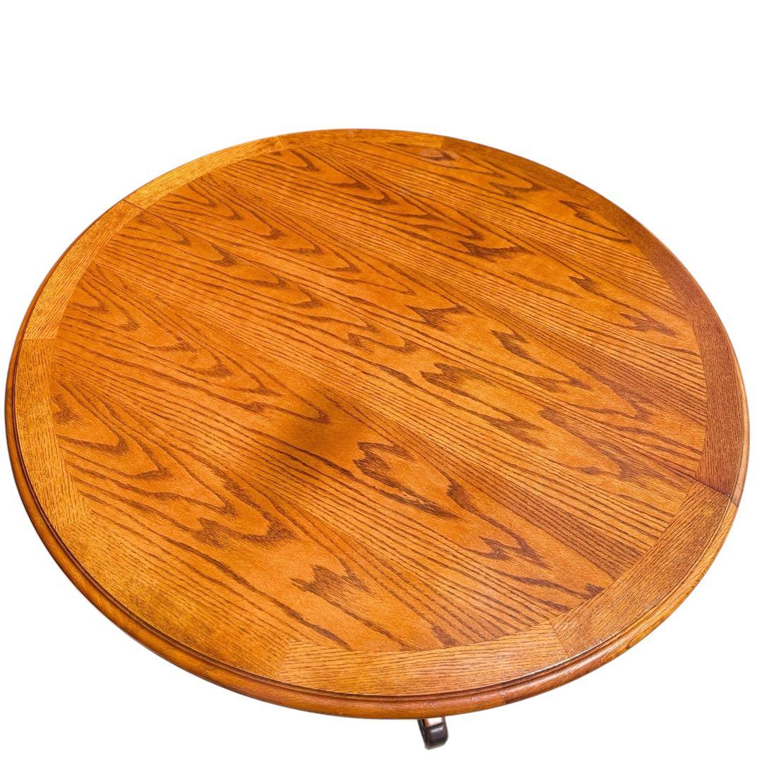 HR804 三越ブルージュ　拡張テーブル　ダイニングテーブル　丸　円　楕円