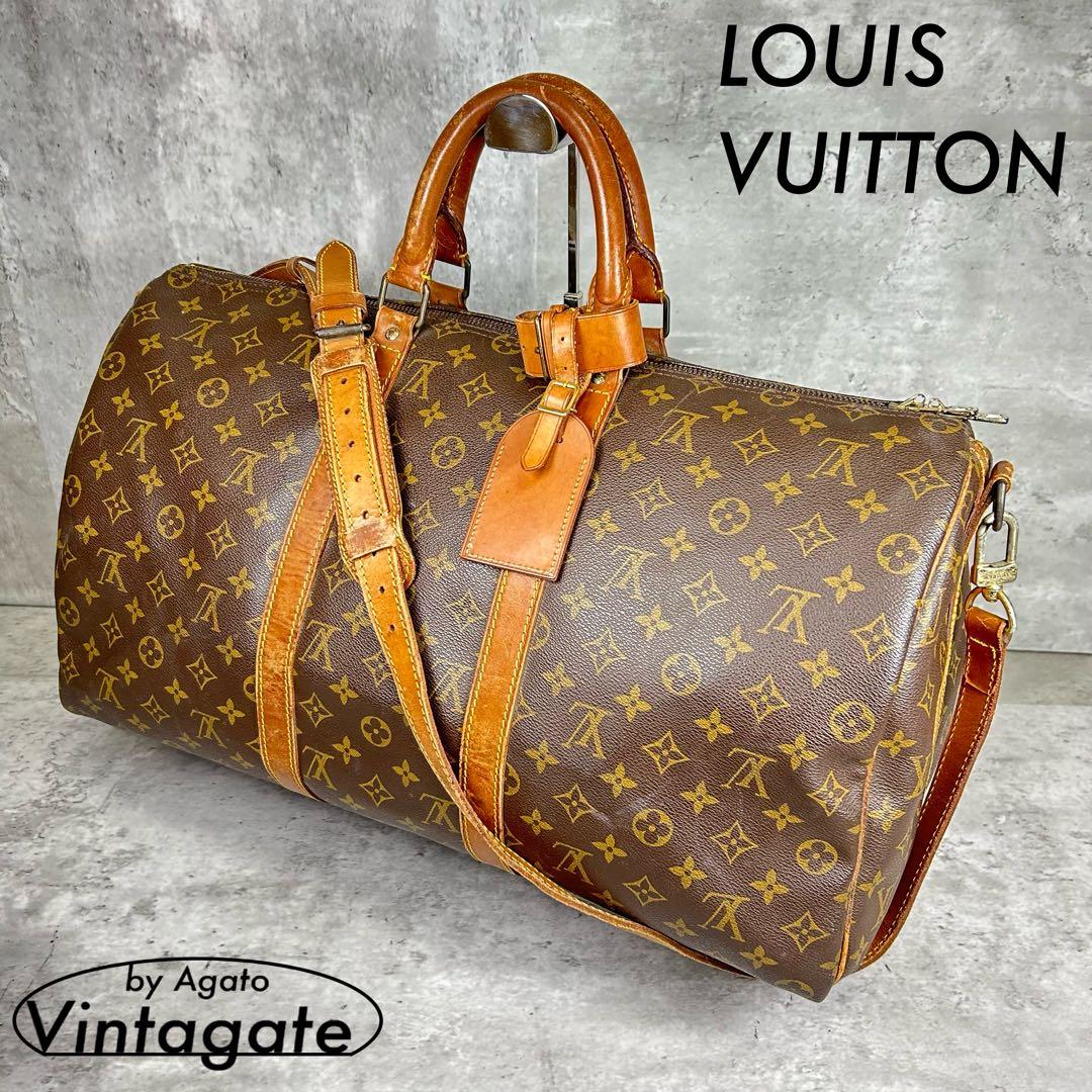 オールド ルイ ヴィトン 80年代 ヴィンテージ キーポル50 モノグラム