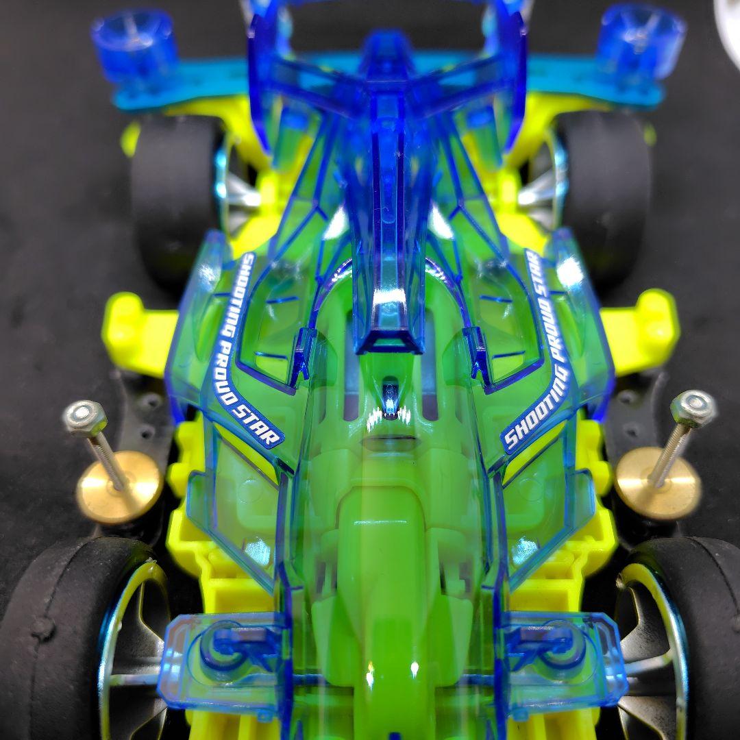 ミニ四駆完成品　シューティングプラウドスタークリアーブルースペシャル