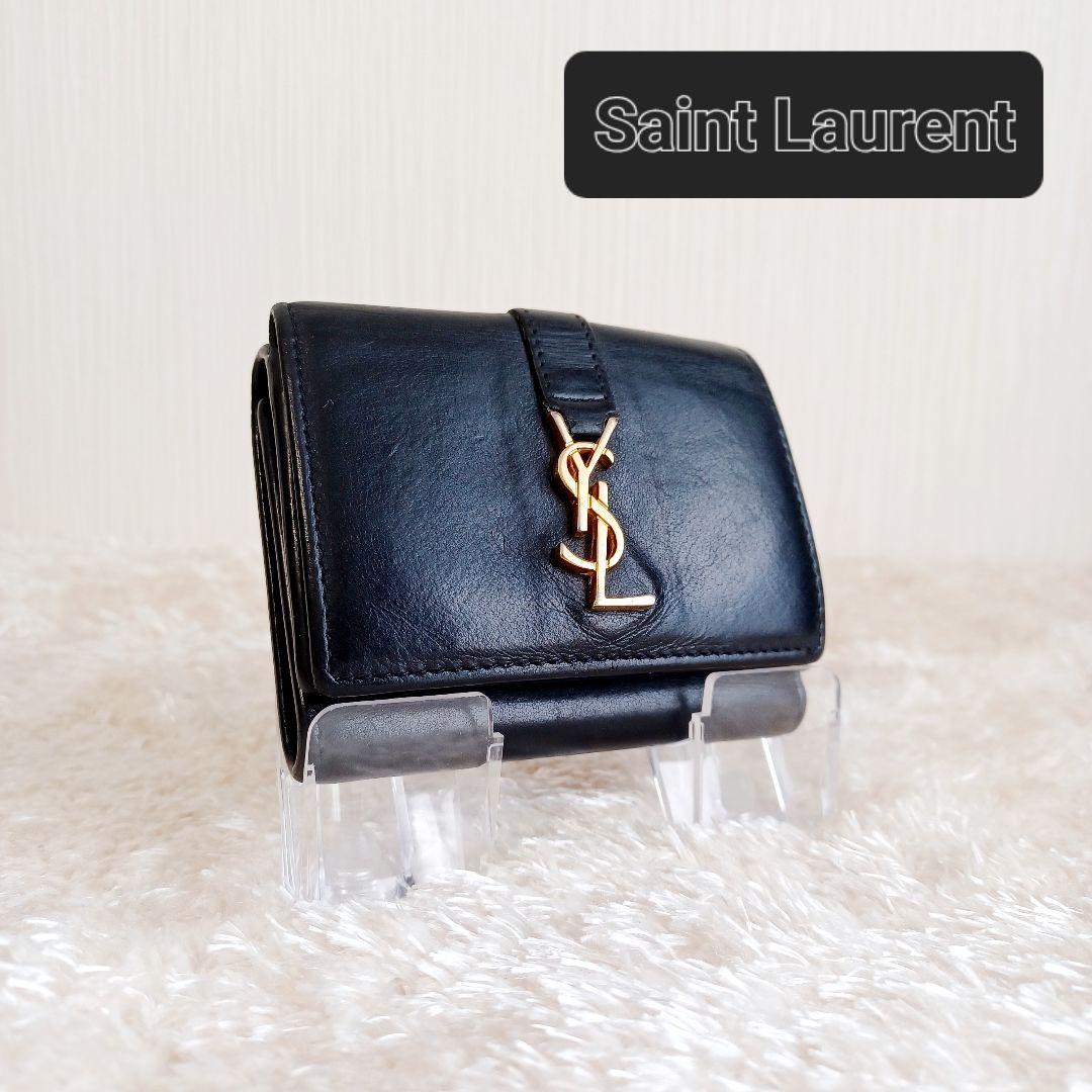✨極美品✨YSLサンローラン カサンドラ 二つ折り タイニー オリガミ