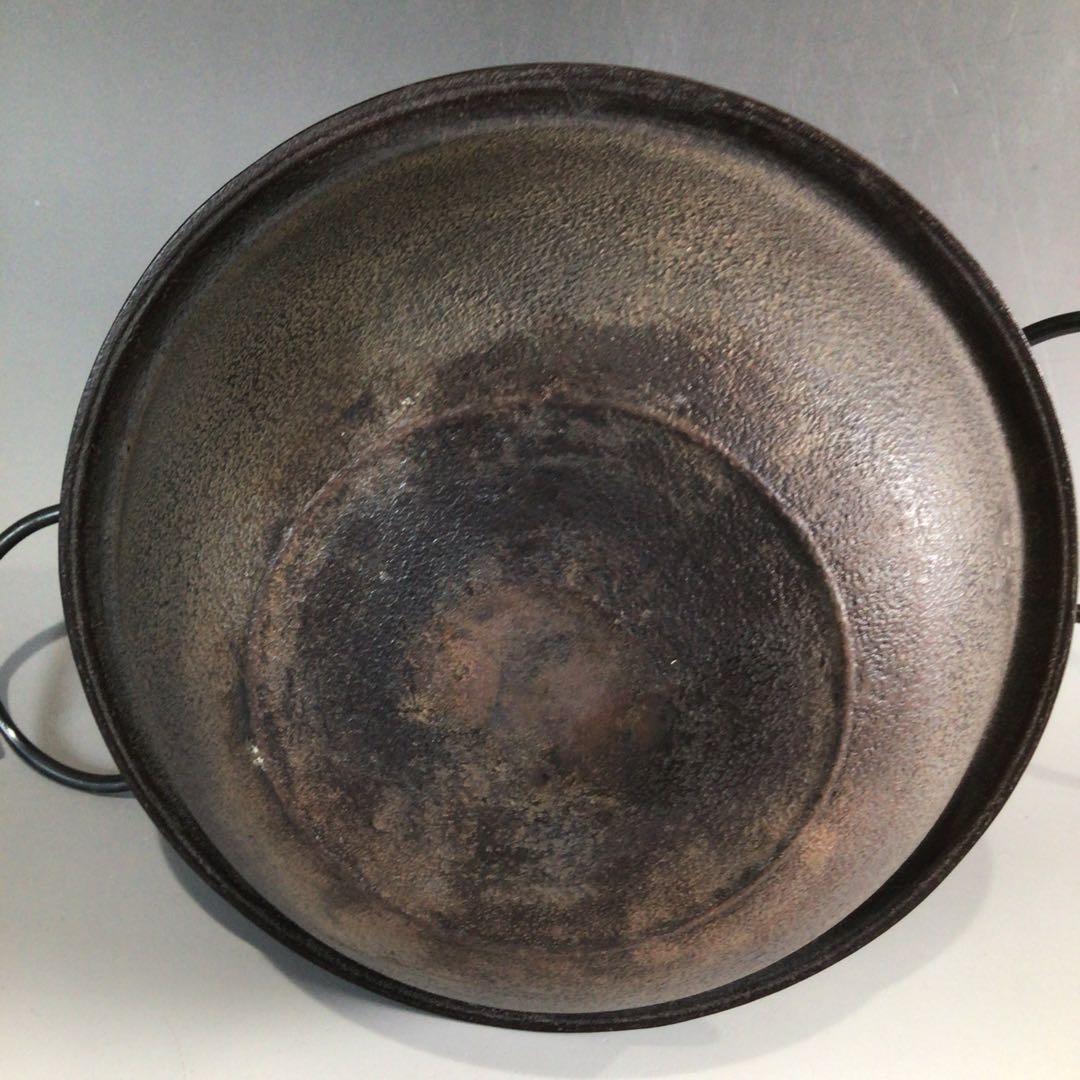 Ｐ５２　茶釜　『人間国宝　高橋敬典造』『真形羽釜』　共箱　茶道具