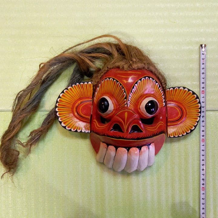 インドネシア お面 マスク 民族面 木彫り面 木製 木彫り 壁掛け 魔除け