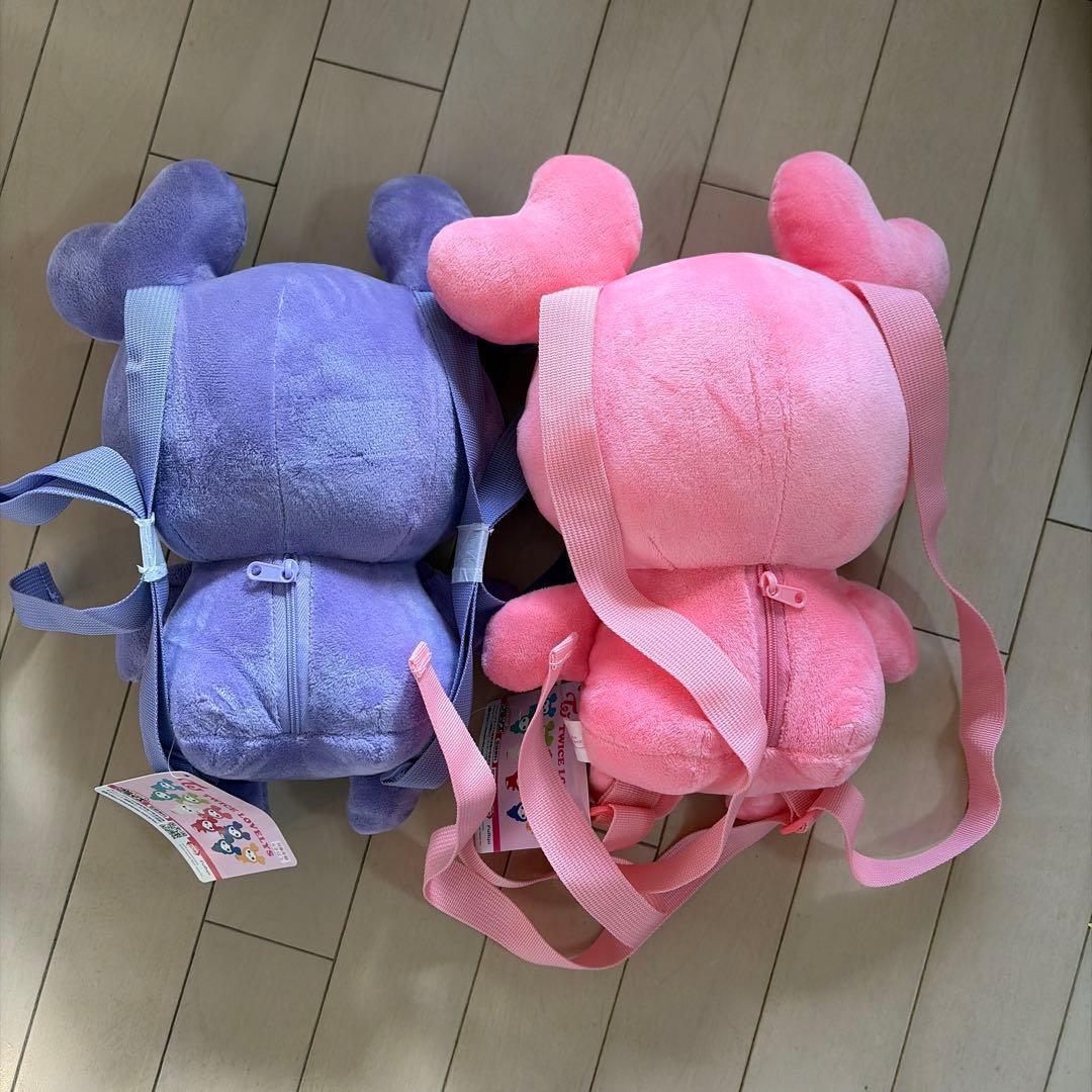TWICE GiGO ぬいぐるみリュック モモ & サナ モブリー & サブリー