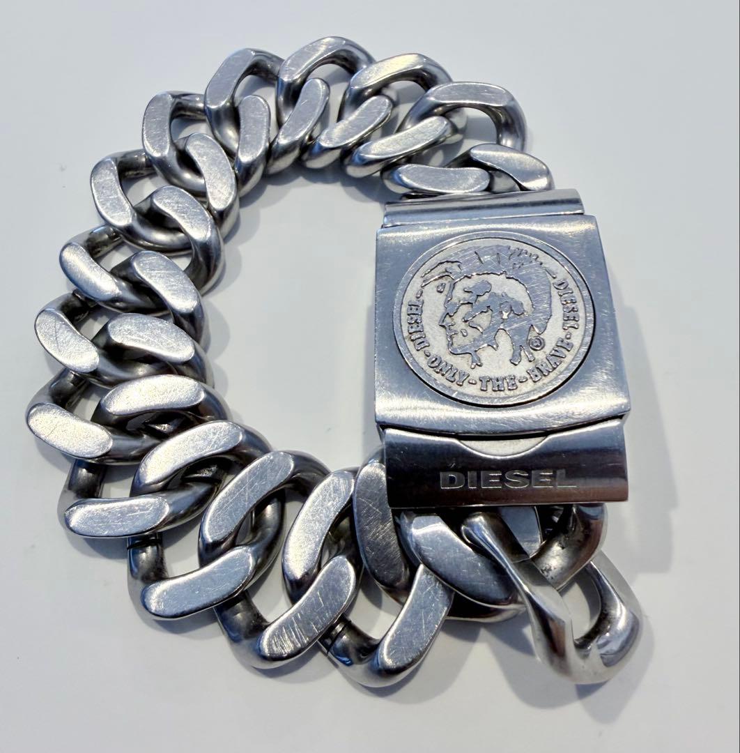 t*n様 【激レア】ディーゼル DZ-1144 シルバー 腕時計 y2k バング