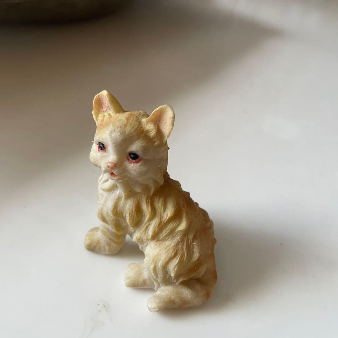 希少 フランスヴィンテージ 猫ちゃんフック ピューター アンティーク