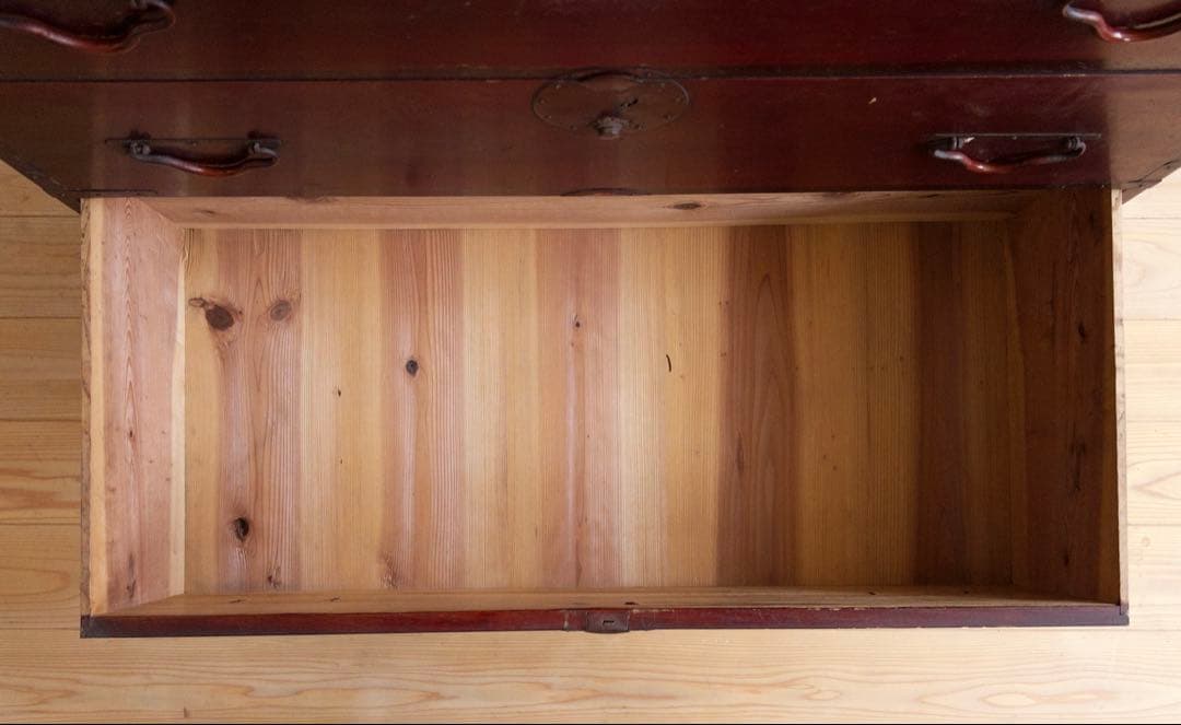 古家具 時代箪笥 4段引き出し 鉄金具 和箪笥・古道具 古家具