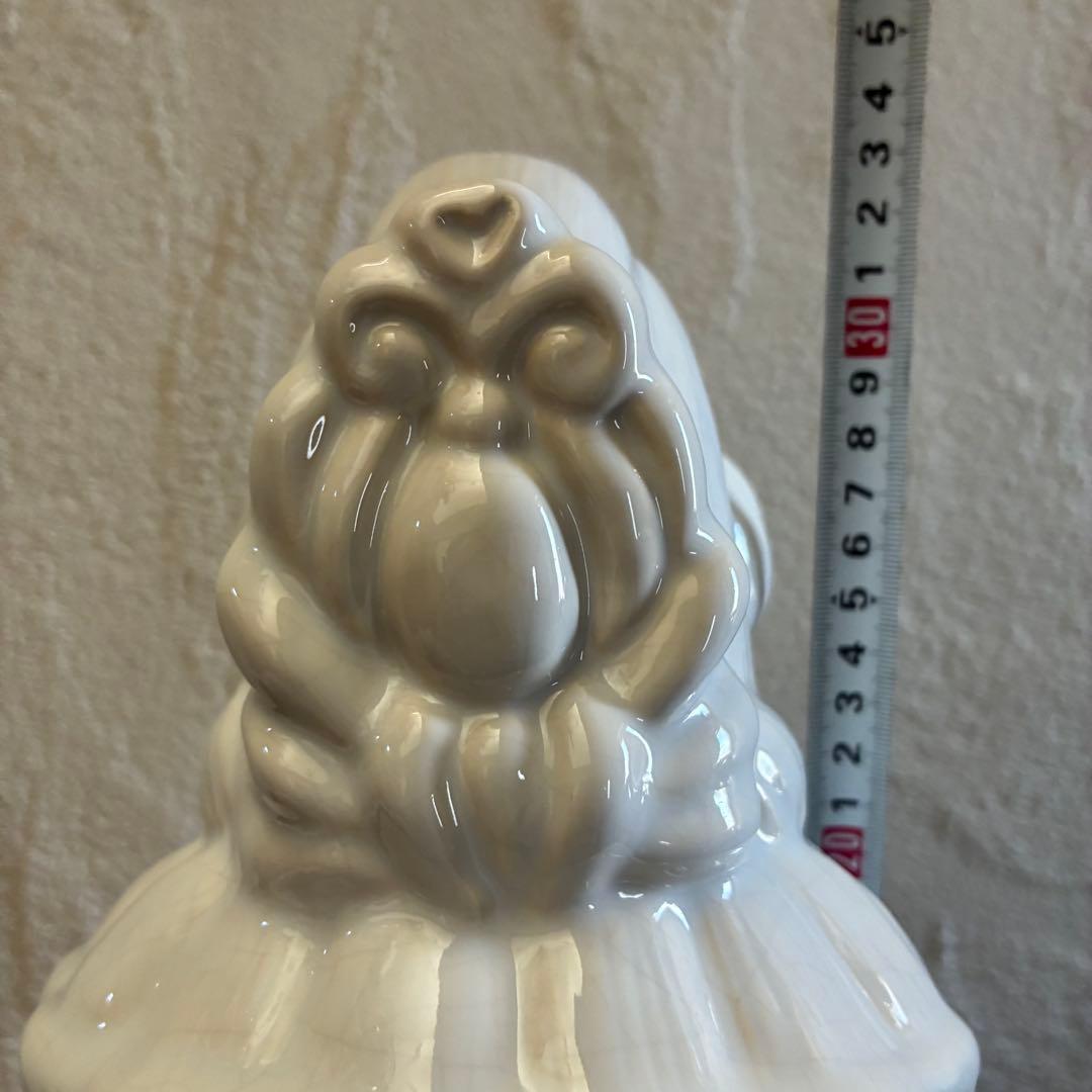 ✴︎ヴィンテージ✴︎古美術 台湾製 白磁 観音様 仏頭 高さ約33cm