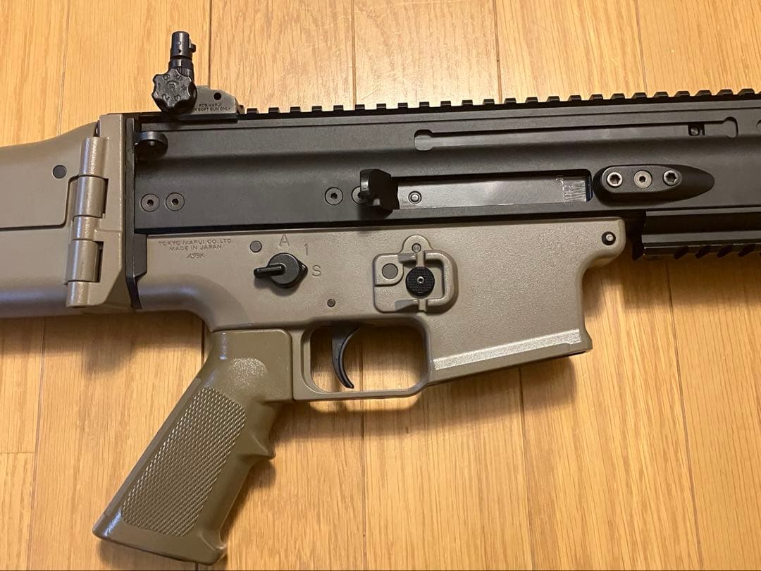 東京マルイ SCAR-L ブラック 次世代電動ガン 中古 多段マガジン3本付き