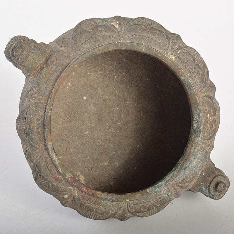 中国 古銅青銅 双耳四つ足香炉 V R7491 - メルカリ