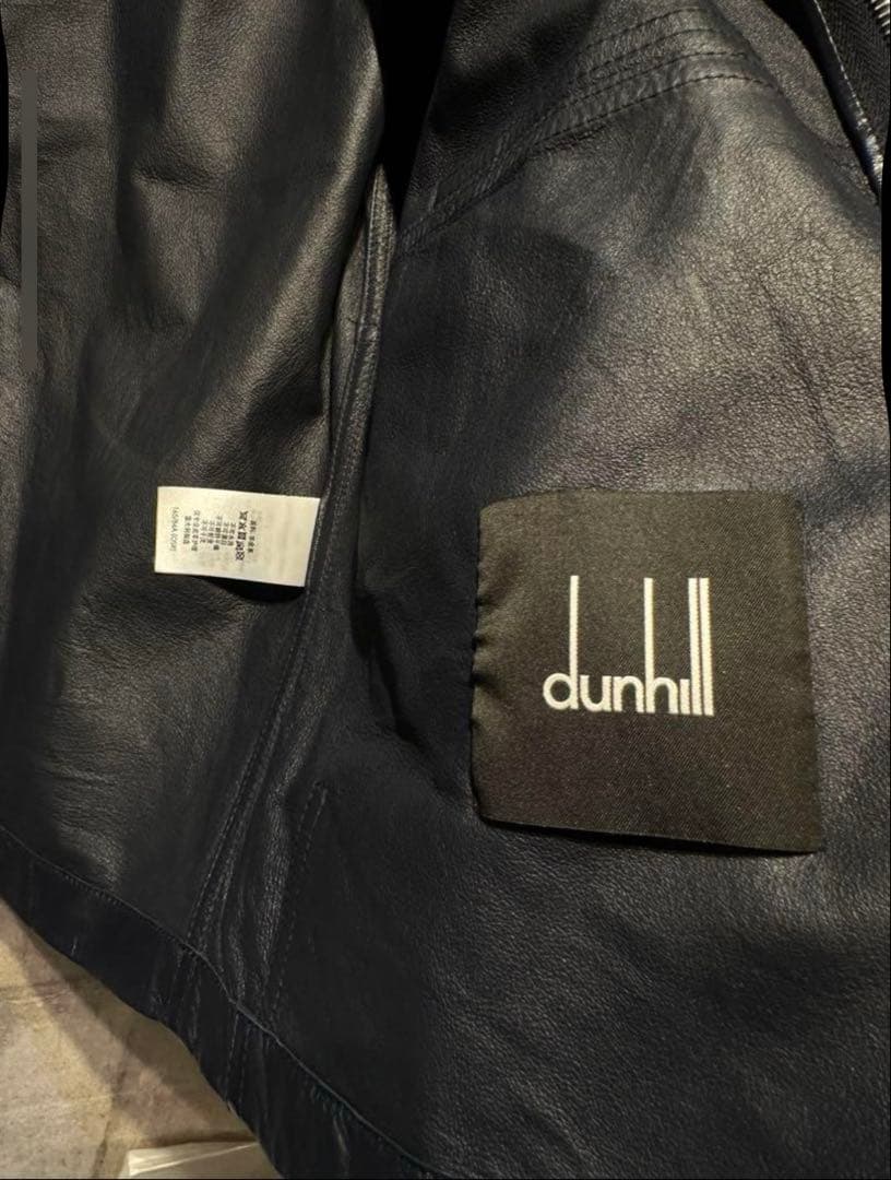 専用！定価約30万円【赤字覚悟】dunhill レザー ジャケット 黒 - メルカリ