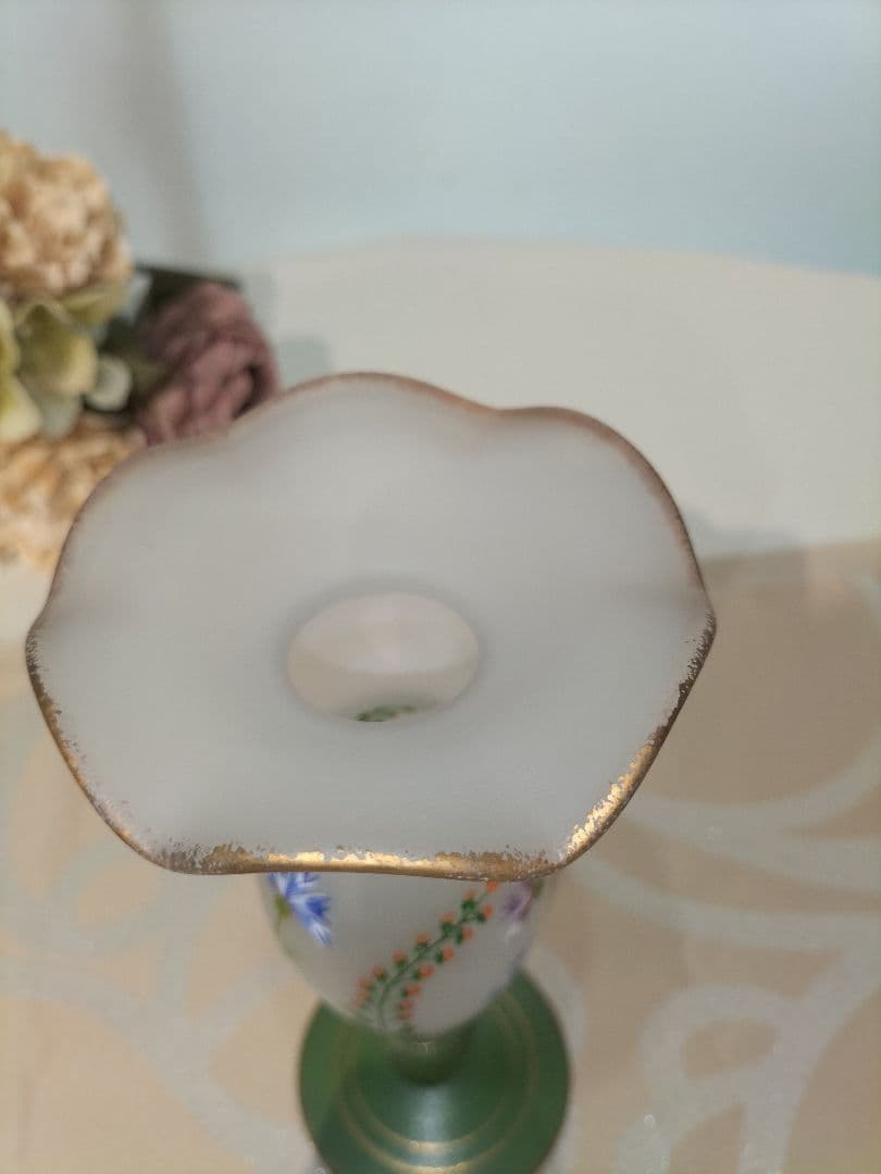 ベルナンシー 花瓶 花器 ドーム兄弟 植物 ガラス 金彩 フランス