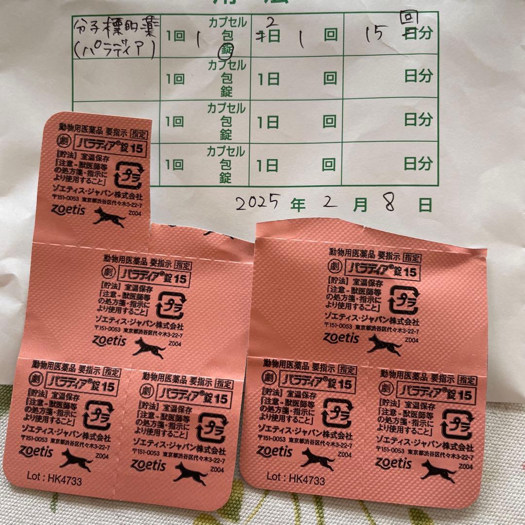 パラディア錠 未使用 20錠 パラディア15mg30錠｜肥満細胞腫｜犬猫