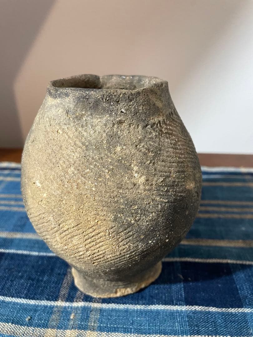 縄文 掛け花入れ 鐶付