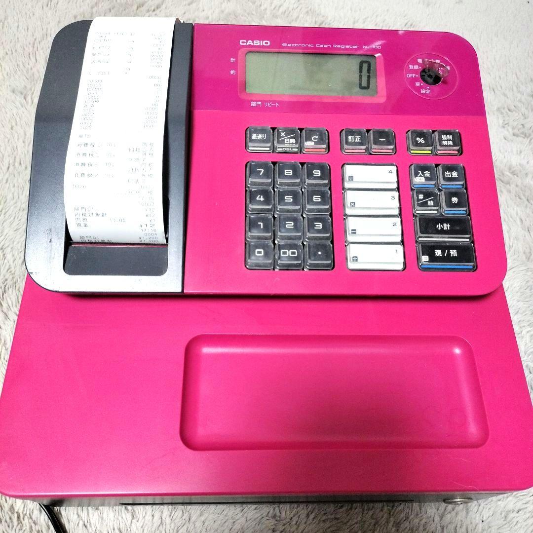 レジスタ CASIO ピンク色 NL-100