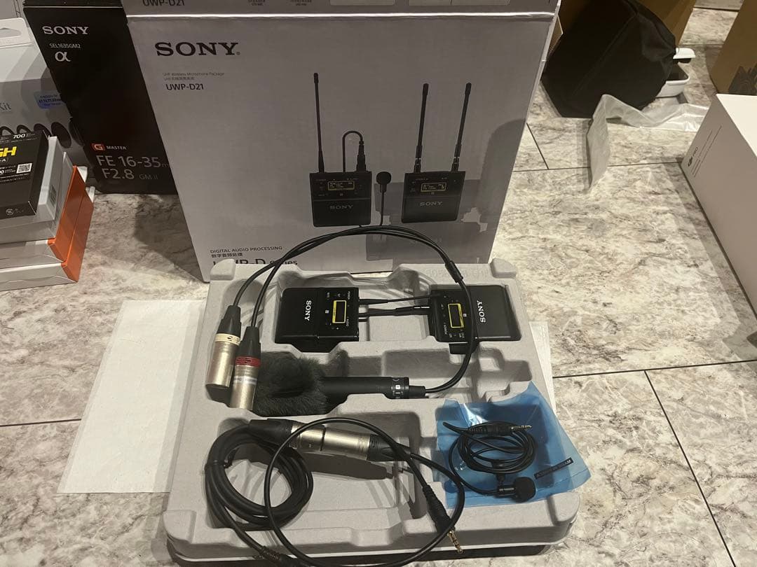 SONY UWP-D21＋ECM-MS2＋SMAD-P5 セットワイヤレスマイク