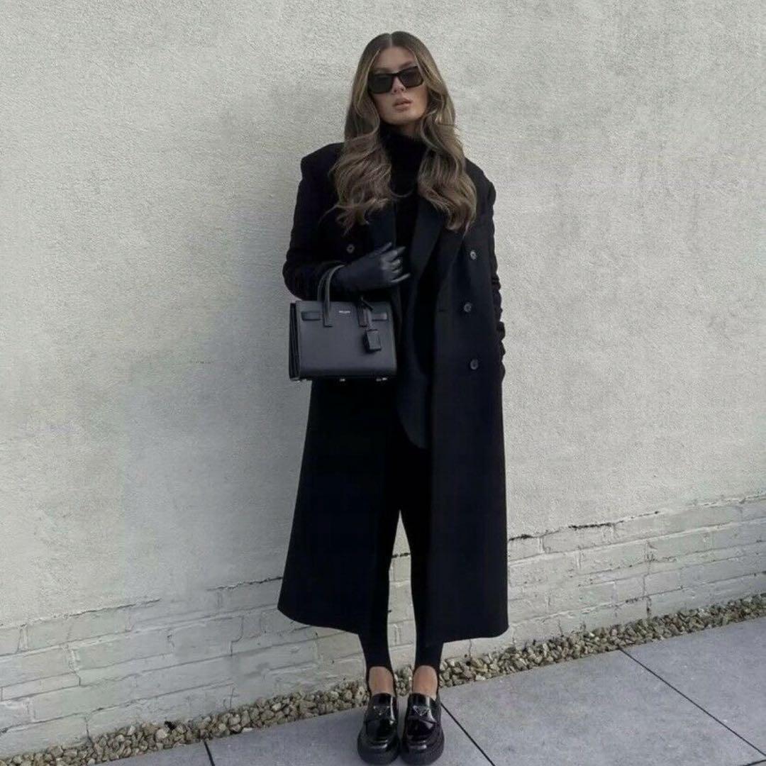 人気 ZARA ダブルチェスターコート MANTECO スーパーロング L - メルカリ