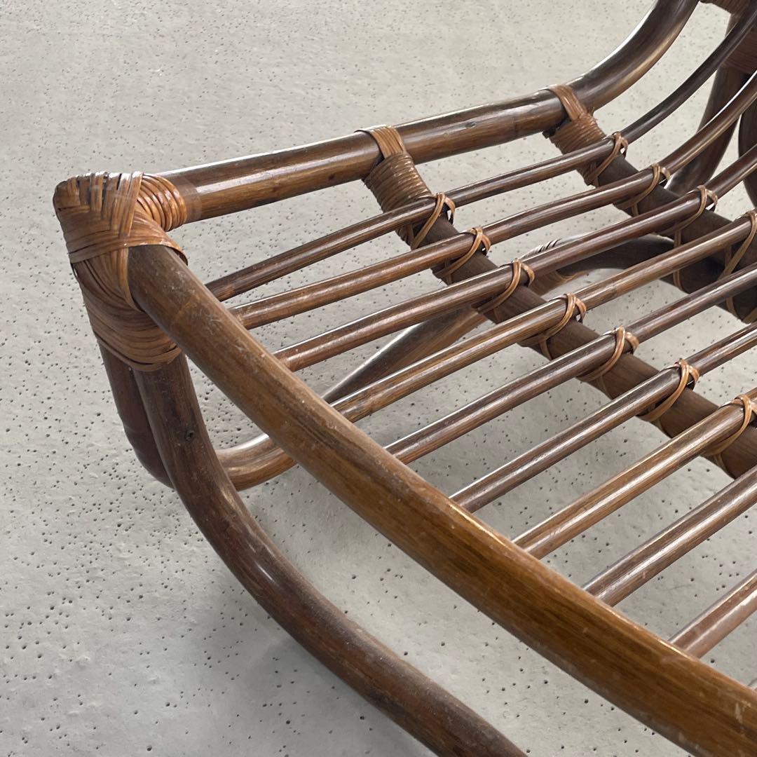 ② 【マルニ木工】ラタンチェア 籐 ヴィンテージ レトロ 家具 2脚出品