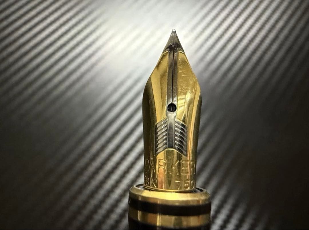 美品 パーカー デュオフォールド インターナショナル レッド XF 極細