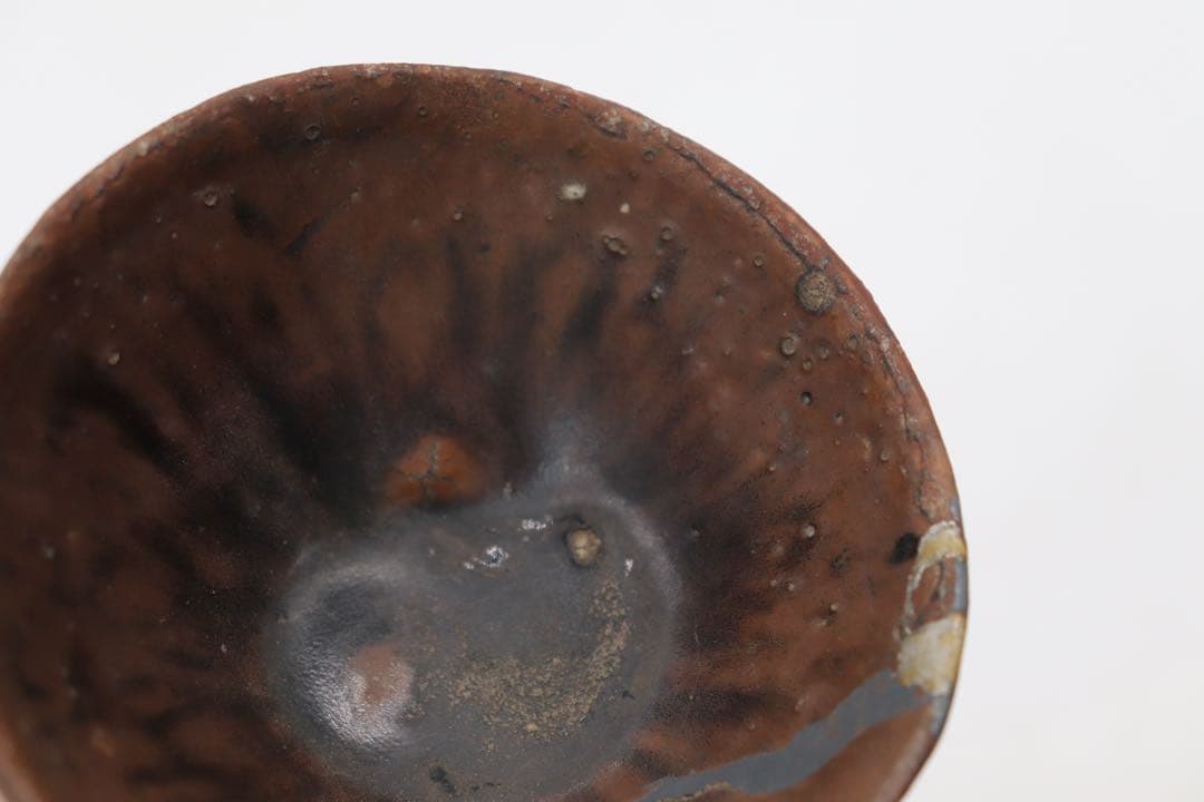 中国　建窯 茶盏　木箱入　訳あり　送料込み0524