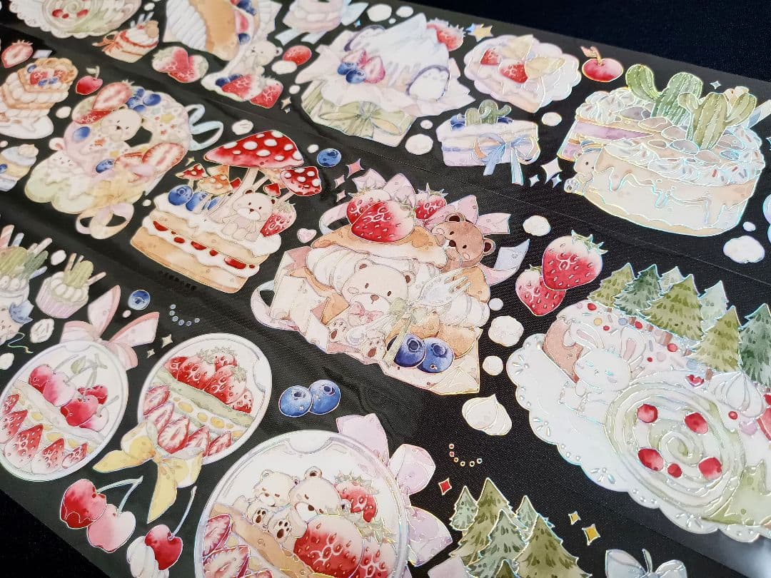 巻売 548☆ 海外 マスキングテープ マステ PET 装飾 人物 銀ホロ