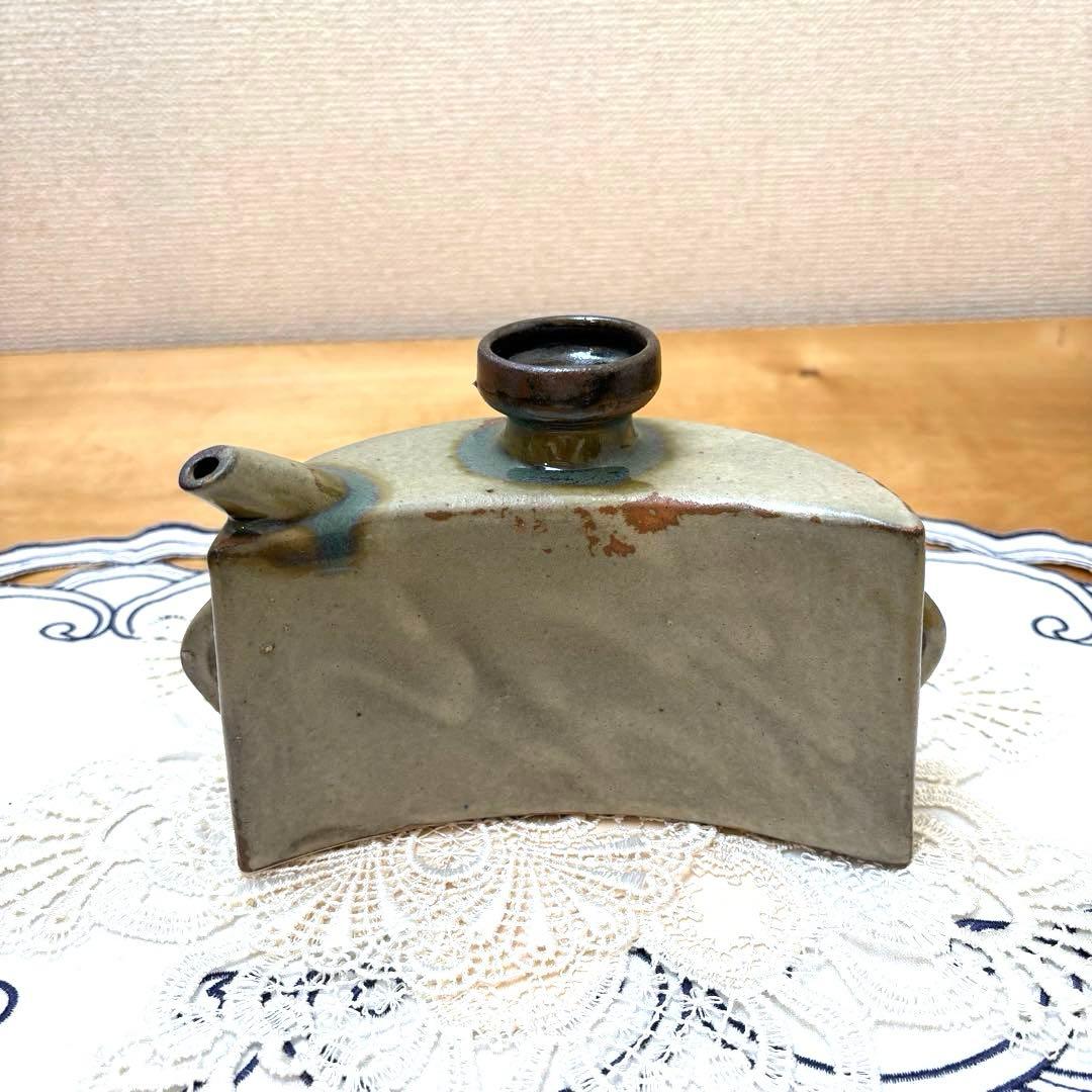 元箱付き・1989年頃購入】壺屋焼 人間国宝 金城次郎作 魚文抱瓶