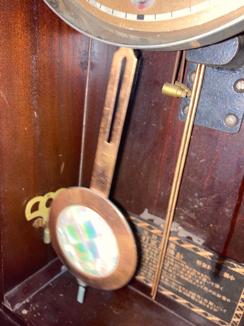 希少チンチャン柱時計 栄計舎 稼働中