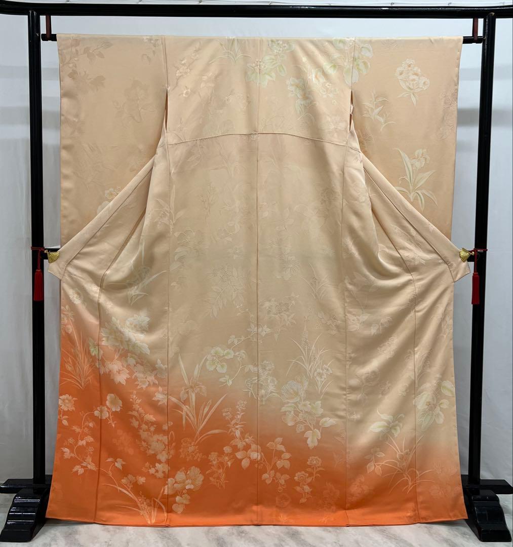 振り袖 フルセット 別誂長襦袢付 無地ぼかし 紋意匠 珍品 成人式 638