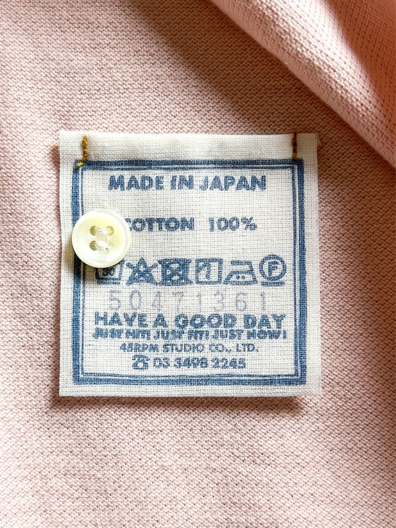 新品タグ付【45R】綿100% スーピマカノコの33色908ローファーポロ 3