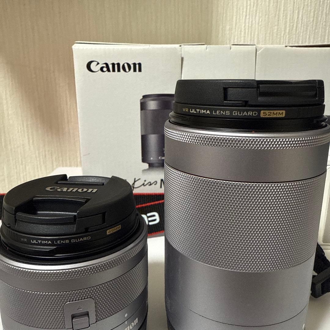 Canon eos kissM2 レンズキット ミラーレス一眼 保護カバー付