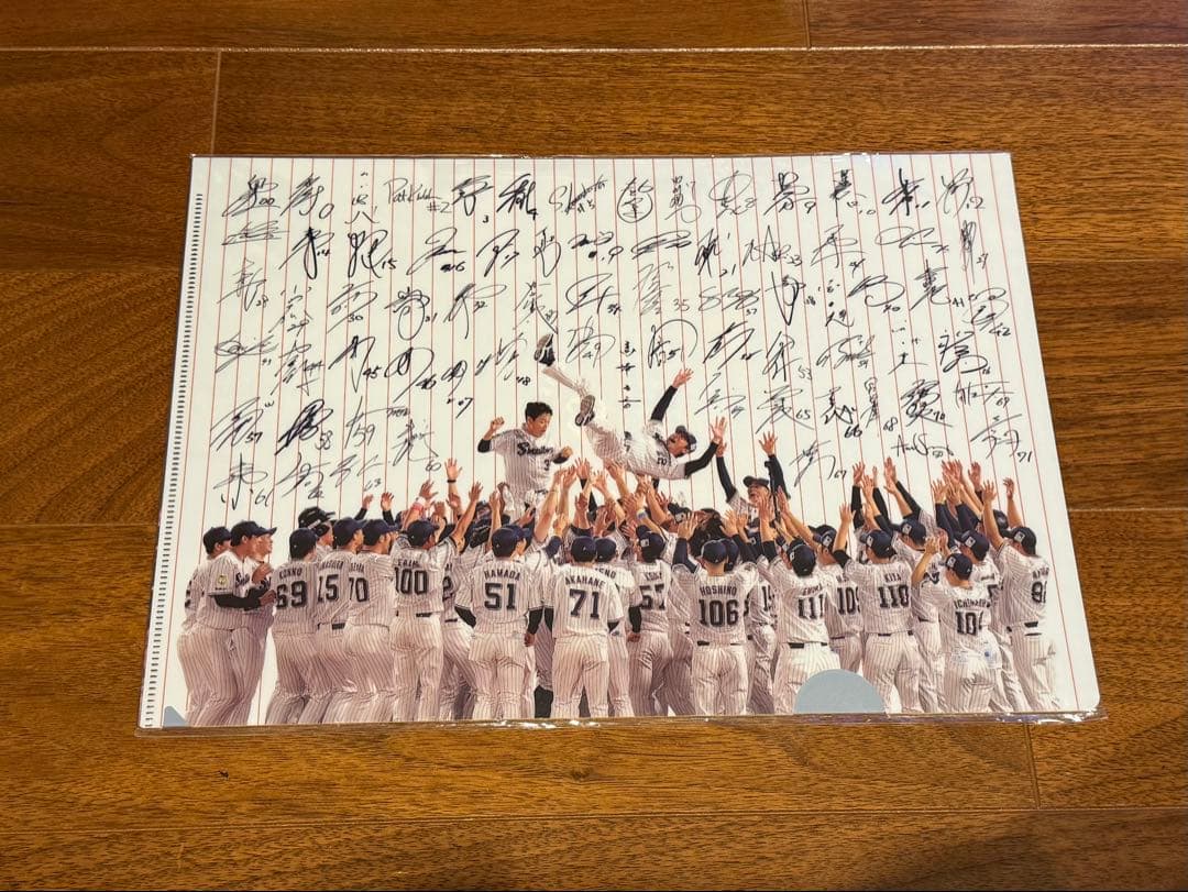 ヤクルトスワローズ 石川選手 2022年セリーグ優勝記念ユニフォーム L