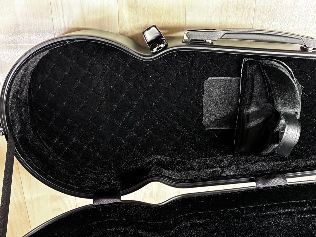 カーボンファイバービオラケース軽量、ダークグリーン、新品未使用、送料無料