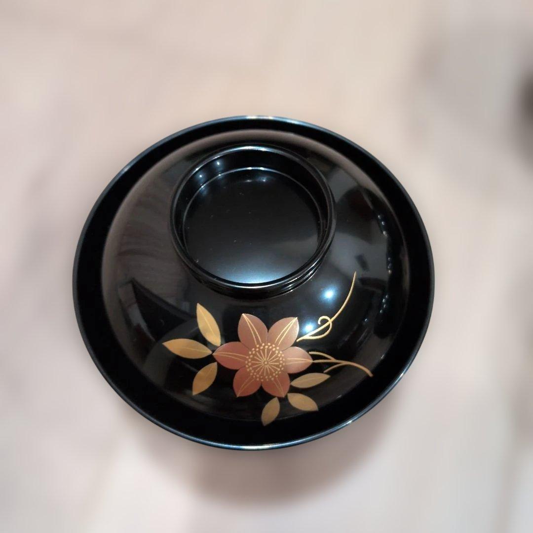 象彦花蒔絵吸物椀　輪島塗　山中塗　津軽塗　越前塗　春慶