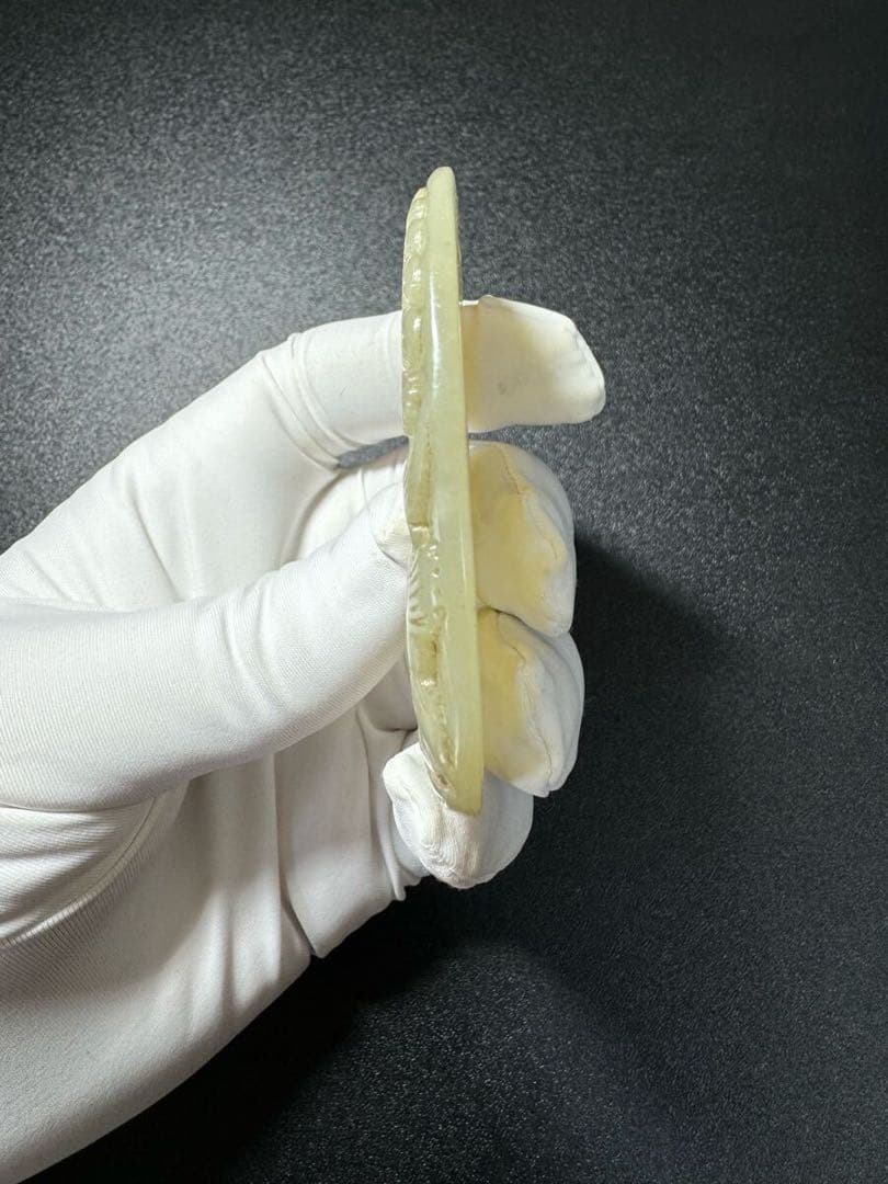 仙鶴の舞 清時代 和田玉 中国伝来 飾り物 細密雕刻 極細工 掛件 賞