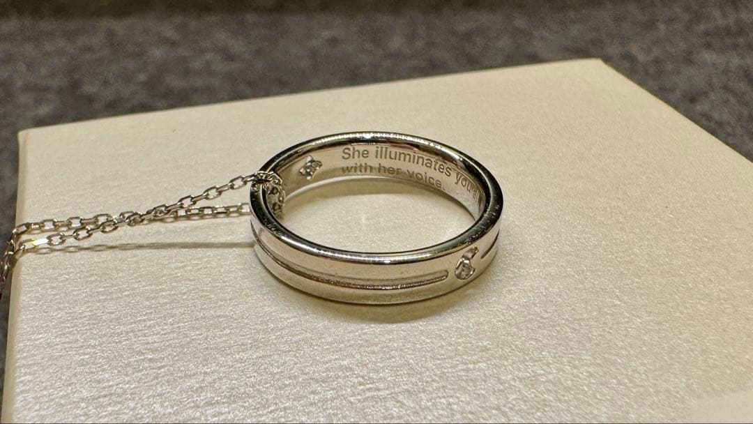 CHARAZZ 結月ゆかり 紲星あかり プラチナ リングネックレス