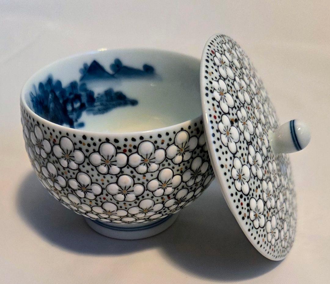 畑萬陶苑茶器セット急須湯呑み蓋付き湯飲み有田焼鍋島焼未使用品