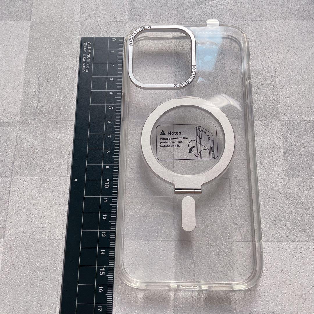 iPhone 14 Pro Max用】スタンド一体型 ケース クリア