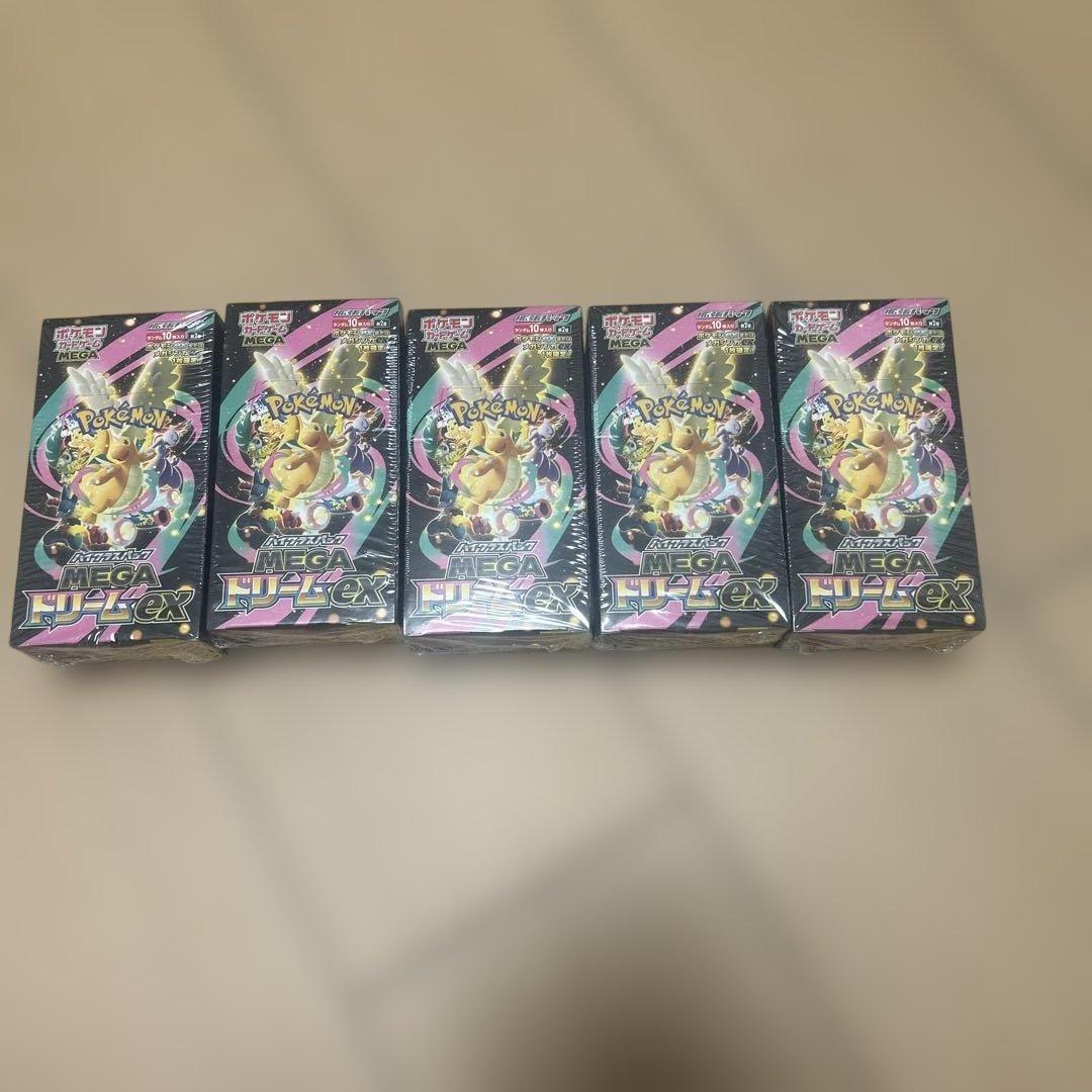 ポケモンカード MEGAドリームEX 5box シュリンク付き