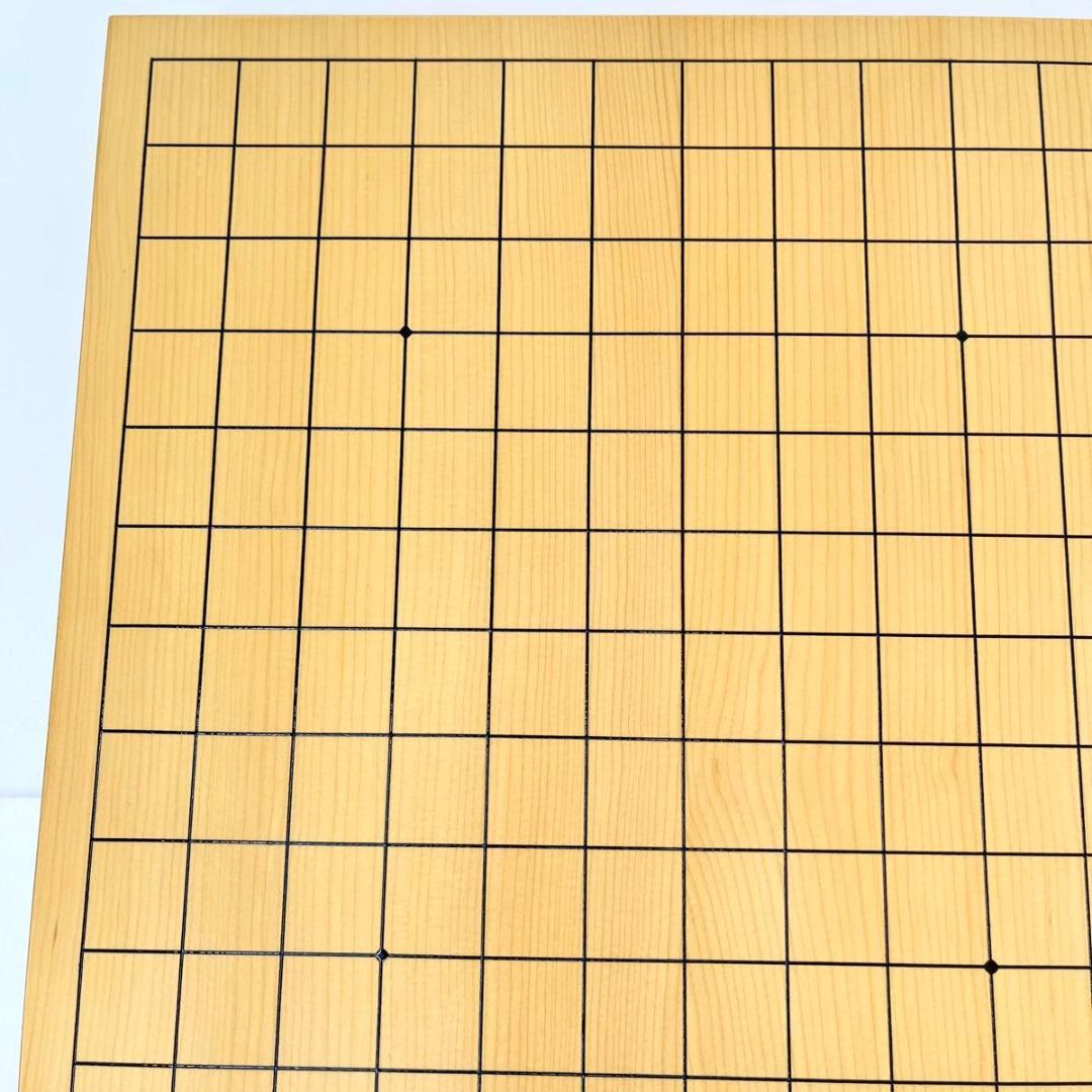 【美品】卓上囲碁盤　本榧　2寸　天地柾目　高級天然木　ハギ4枚造り　特撰　6㎝