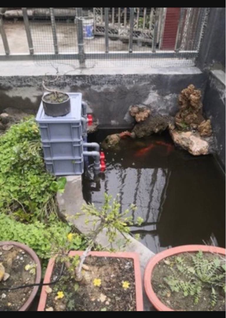 45wポンプ付き池フィルター万能濾過装置 池フィルター最高濾過装置大