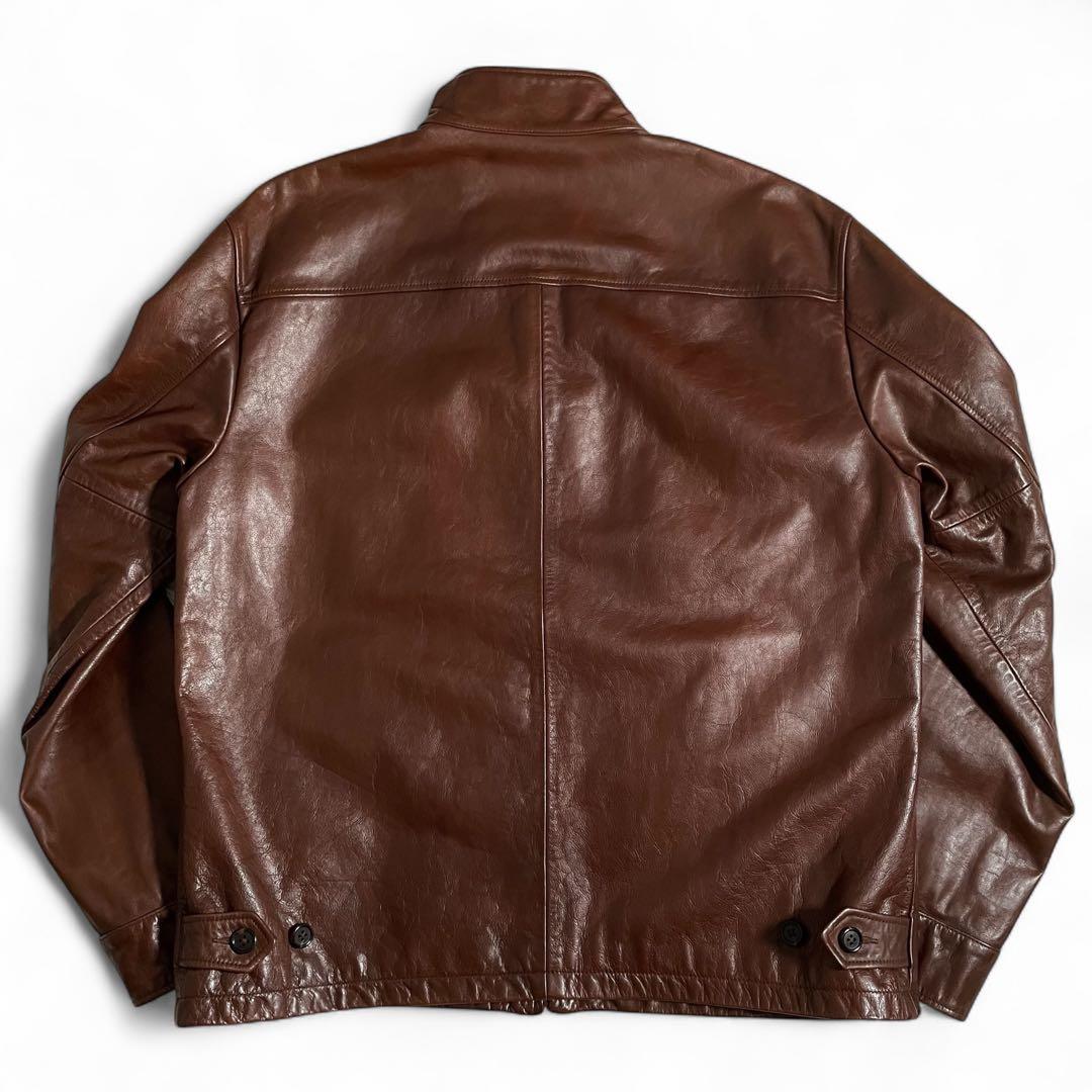 ラルフローレン レザージャケット スウィングトップ チェック