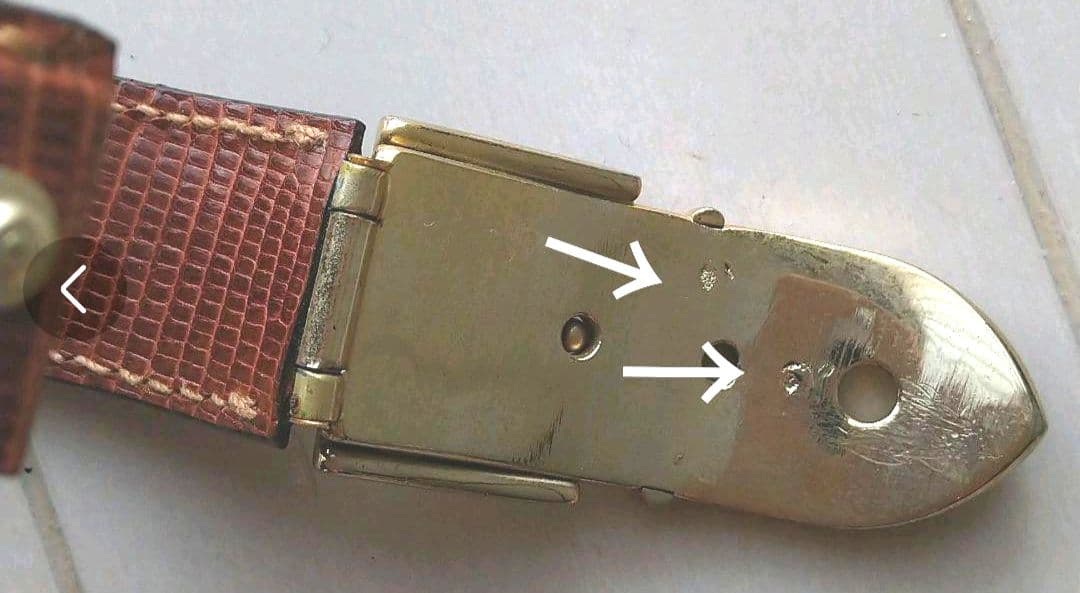 ☆グッチ☆茶型押しバングル