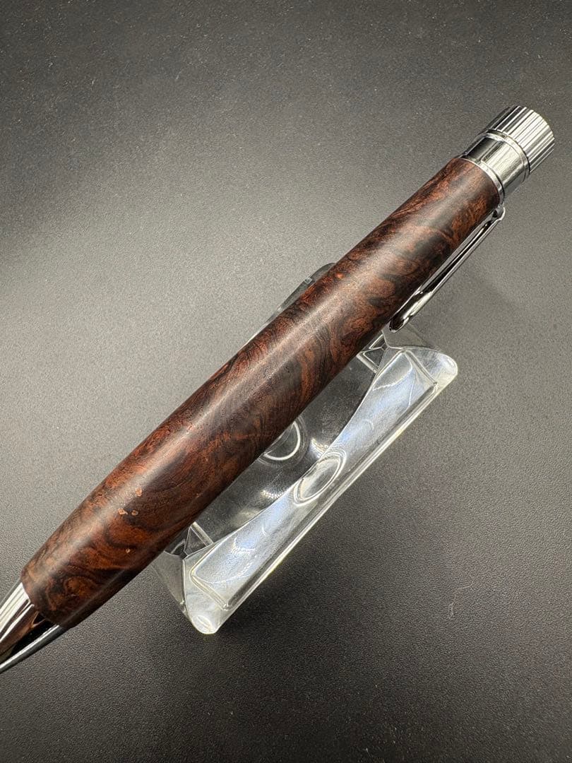 510極上 ホンジュラスローズウッド 瘤杢 KATO203 回転式ボールペン